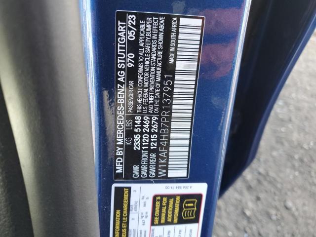 W1KAF4HB7PR137951 - 2023 MERCEDES-BENZ C 300 4MATIC BLUE photo 12