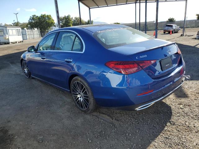 W1KAF4HB7PR137951 - 2023 MERCEDES-BENZ C 300 4MATIC BLUE photo 2