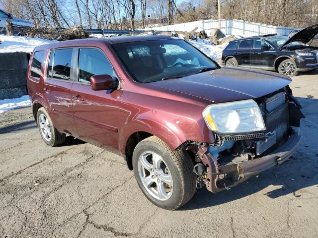 5FNYF4H50CB041713 - 2012 HONDA PILOT EXL BURGUNDY photo 4