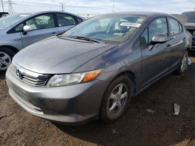 19XFB5F58CE002286 - 2012 HONDA CIVIC NATURAL GAS GRAY photo 1