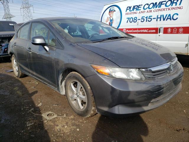 19XFB5F58CE002286 - 2012 HONDA CIVIC NATURAL GAS GRAY photo 4