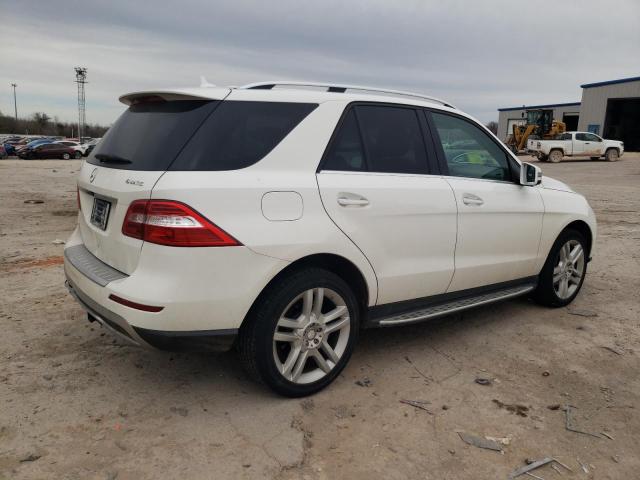 4JGDA5HB4EA282061 - 2014 MERCEDES-BENZ ML 350 4MATIC WHITE photo 3