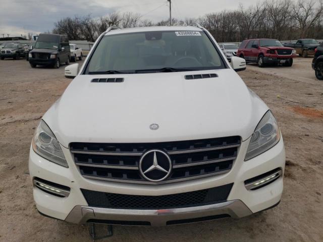 4JGDA5HB4EA282061 - 2014 MERCEDES-BENZ ML 350 4MATIC WHITE photo 5