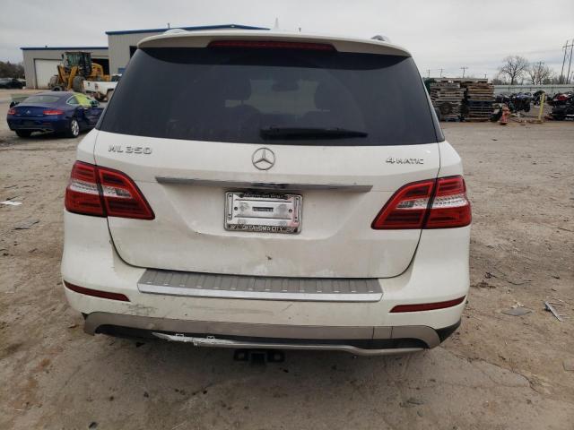 4JGDA5HB4EA282061 - 2014 MERCEDES-BENZ ML 350 4MATIC WHITE photo 6