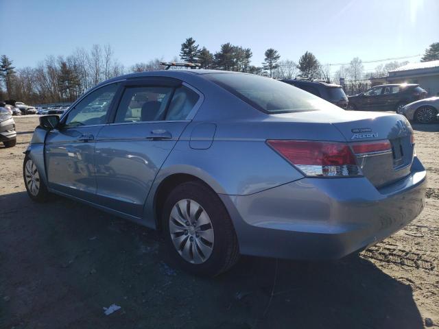 1HGCP2F32CA059525 - 2012 HONDA ACCORD LX BLUE photo 2