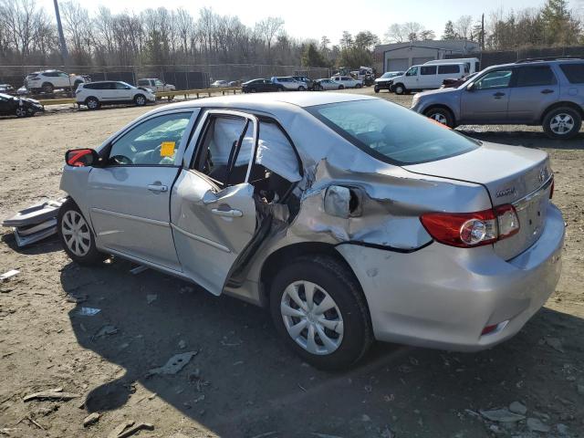 2T1BU4EE5DC052518 - 2013 TOYOTA COROLLA BASE 银色 照片 2