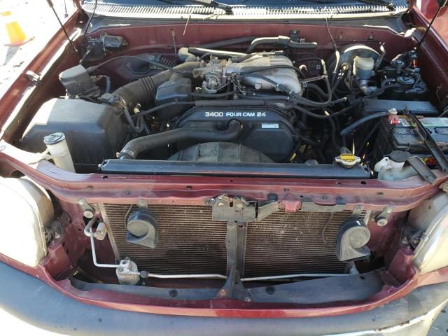 5TBRN34102S264745 - 2002 TOYOTA TUNDRA ACCESS CAB SR5 RED photo 11