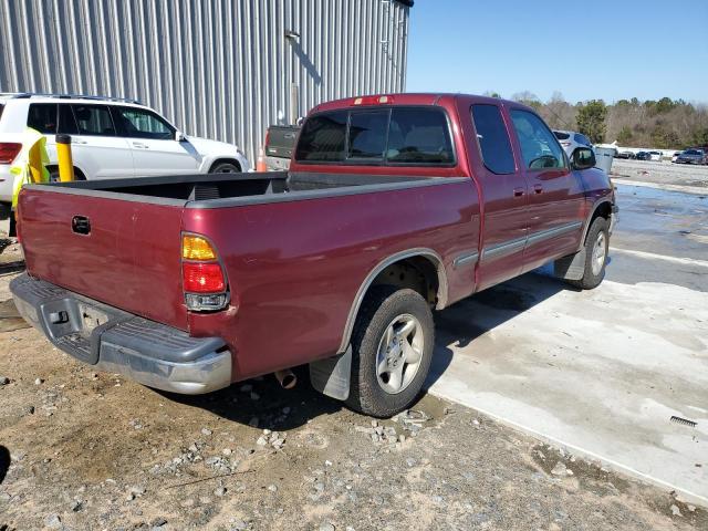5TBRN34102S264745 - 2002 TOYOTA TUNDRA ACCESS CAB SR5 RED photo 3