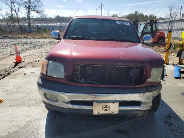 5TBRN34102S264745 - 2002 TOYOTA TUNDRA ACCESS CAB SR5 RED photo 5