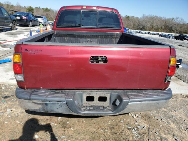 5TBRN34102S264745 - 2002 TOYOTA TUNDRA ACCESS CAB SR5 RED photo 6