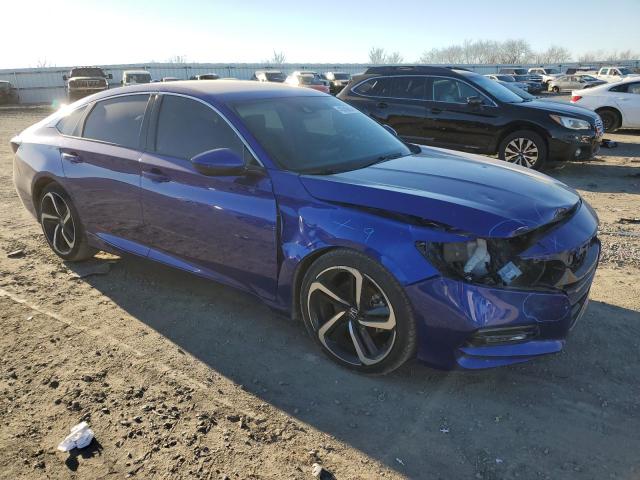 1HGCV1F37LA039156 - 2020 HONDA ACCORD SPORT BLUE photo 4