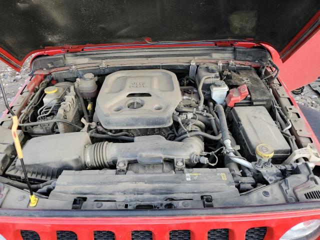 1C4HJXKN0MW624000 - 2021 JEEP WRANGLER U SPORT წითელი ფოტო 11