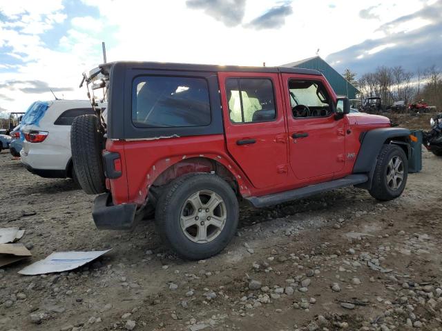1C4HJXKN0MW624000 - 2021 JEEP WRANGLER U SPORT წითელი ფოტო 3
