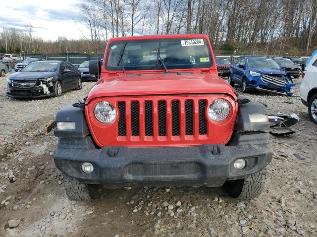 1C4HJXKN0MW624000 - 2021 JEEP WRANGLER U SPORT წითელი ფოტო 5