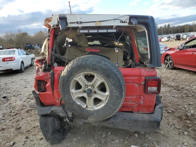 1C4HJXKN0MW624000 - 2021 JEEP WRANGLER U SPORT წითელი ფოტო 6