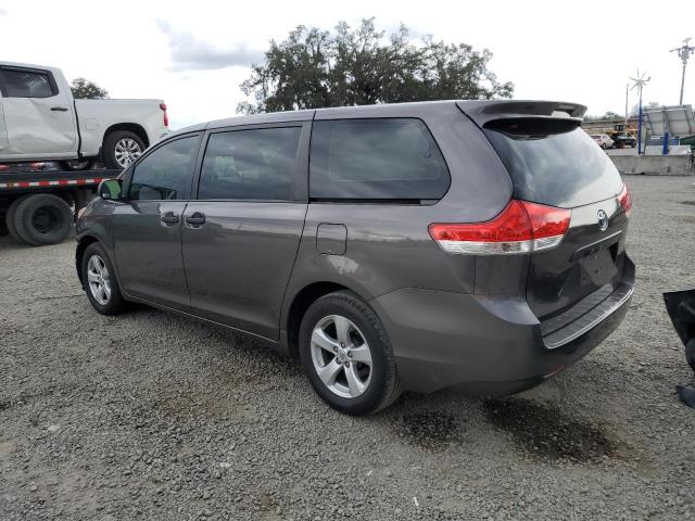 5TDZK3DC4CS243139 - 2012 TOYOTA SIENNA GRAY photo 2