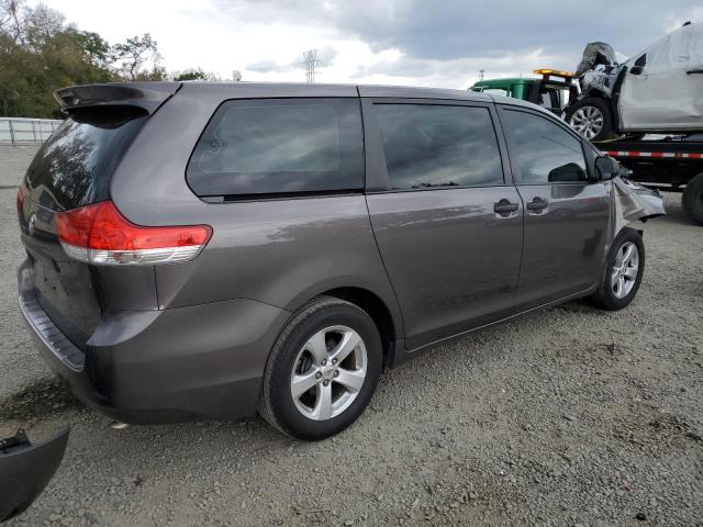 5TDZK3DC4CS243139 - 2012 TOYOTA SIENNA GRAY photo 3