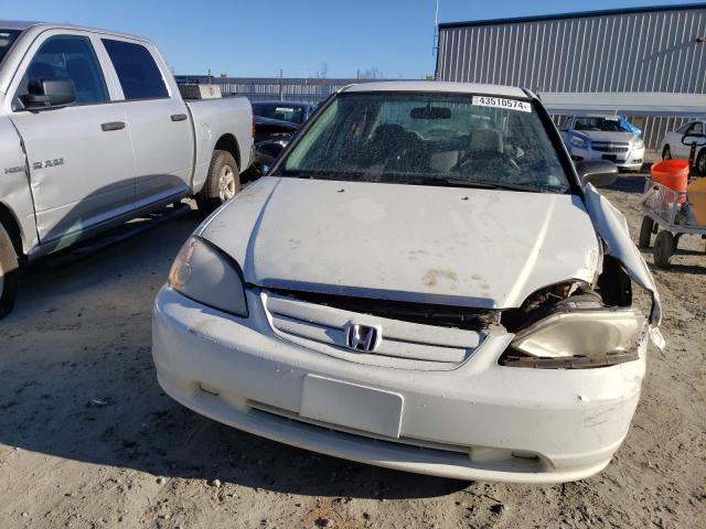 1HGES16501L010537 - 2001 HONDA CIVIC LX WHITE photo 5