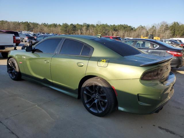 2C3CDXGJ5MH559347 - 2021 DODGE CHARGER SCAT PACK GREEN photo 2