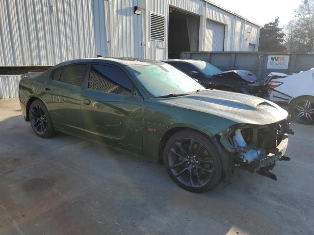 2C3CDXGJ5MH559347 - 2021 DODGE CHARGER SCAT PACK GREEN photo 4