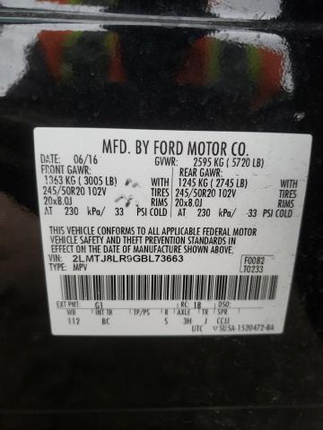 2LMTJ8LR9GBL73663 - 2016 LINCOLN MKX RESERVE Qara foto 13