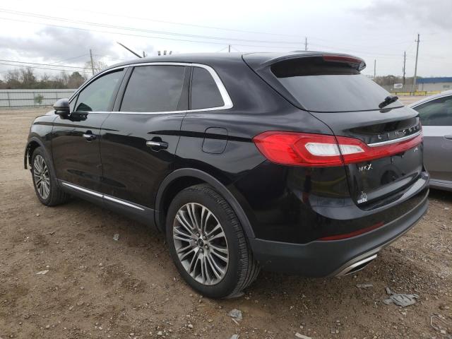 2LMTJ8LR9GBL73663 - 2016 LINCOLN MKX RESERVE BLACK photo 2