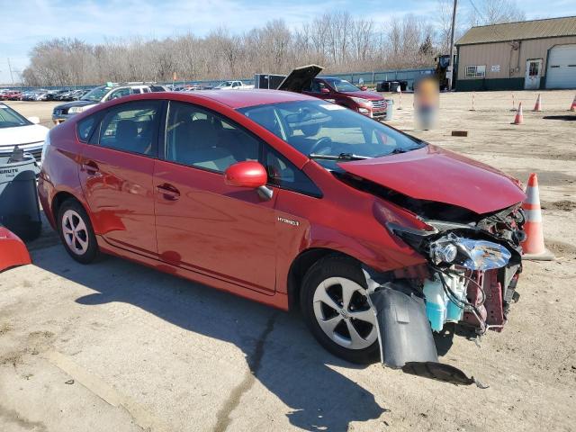 JTDKN3DU2C5440611 - 2012 TOYOTA PRIUS RED photo 4