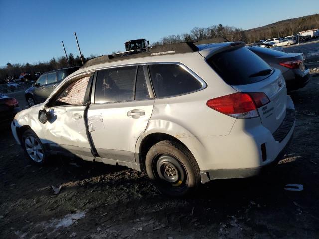 4S4BRBGC7A3359934 - 2010 SUBARU OUTBACK 2.5I PREMIUM WHITE photo 2