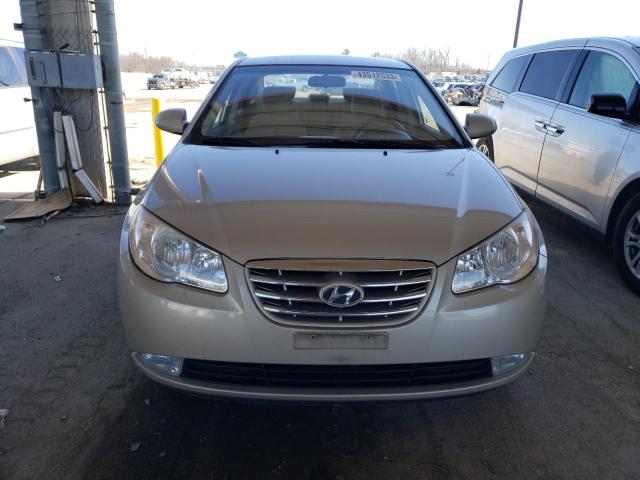 KMHDU4AD1AU002893 - 2010 HYUNDAI ELANTRA BLUE BEIGE photo 5