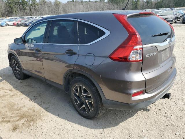 5J6RM4H45GL073989 - 2016 HONDA CR-V SE GRAY photo 2