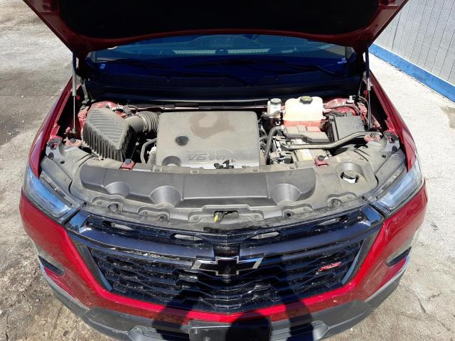 1GNERJKW4NJ107936 - 2022 CHEVROLET TRAVERSE RS RED photo 12