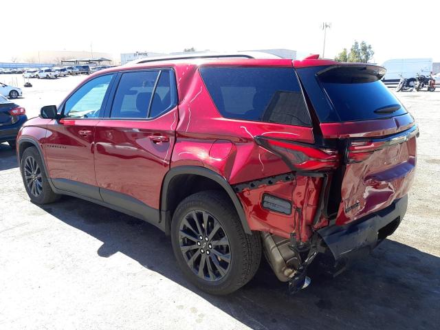 1GNERJKW4NJ107936 - 2022 CHEVROLET TRAVERSE RS RED photo 2