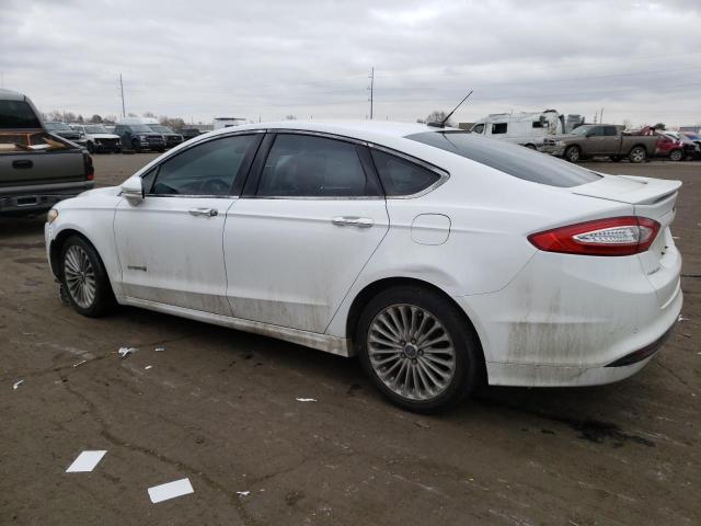 3FA6P0RU2ER261235 - 2014 FORD FUSION TITANIUM HEV WHITE photo 2