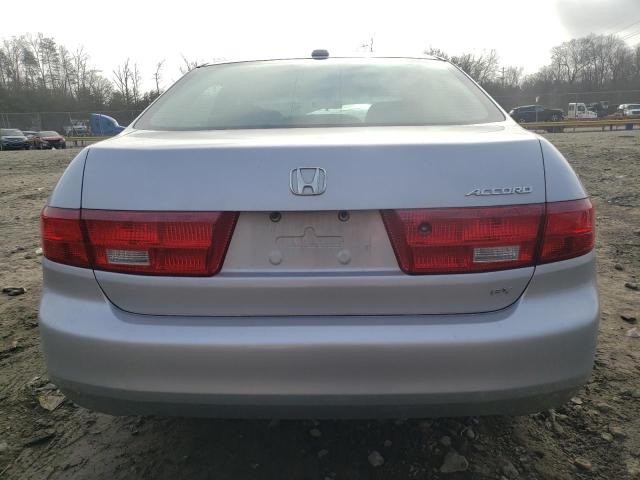 1HGCM56825A039090 - 2005 HONDA ACCORD EX SILVER photo 6