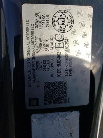 1G1FK1R63K0151394 - 2019 CHEVROLET CAMARO ZL1 ნაცრისფერი ფოტო 12