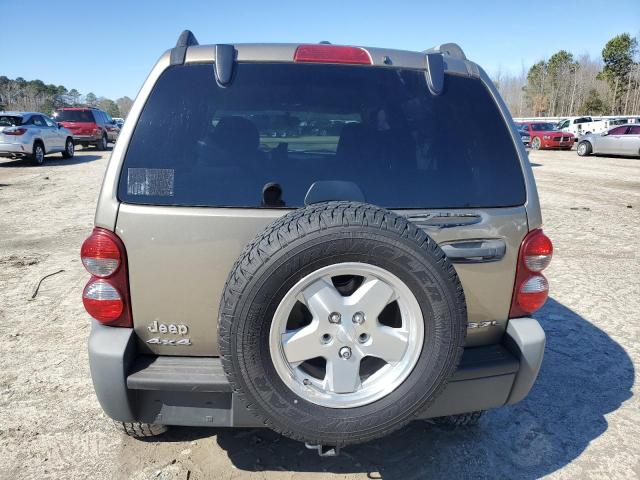 1J4GL48K47W695099 - 2007 JEEP LIBERTY SPORT TAN photo 6