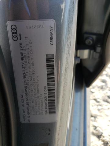 WAUHGAFC0DN131019 - 2013 AUDI A6 PRESTIGE ნაცრისფერი ფოტო 13