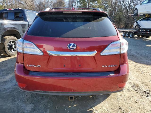 JTJBC1BA3A2013890 - 2010 LEXUS RX 450 RED photo 6