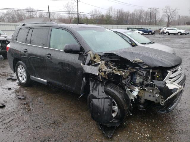 5TDBK3EH1DS265306 - 2013 TOYOTA HIGHLANDER BASE Noir photo 4