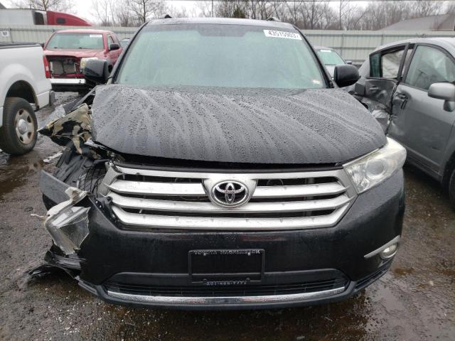 5TDBK3EH1DS265306 - 2013 TOYOTA HIGHLANDER BASE Noir photo 5