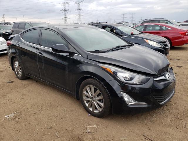 KMHDH4AEXFU342063 - 2015 HYUNDAI ELANTRA SE BLACK photo 4