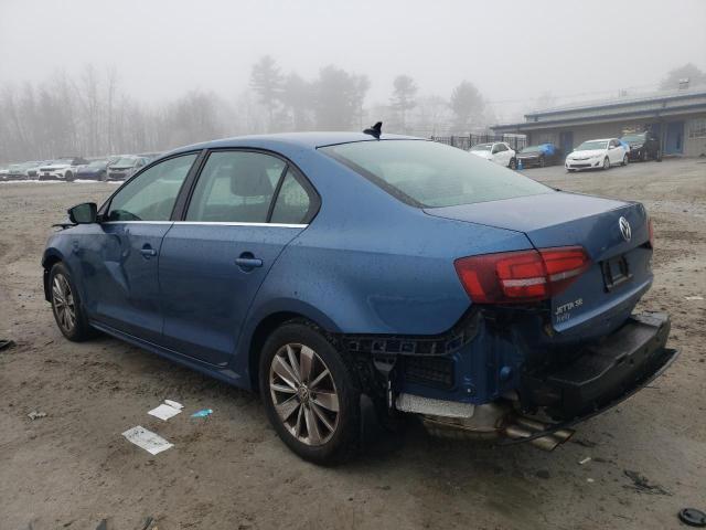 3VWD67AJ8GM244368 - 2016 VOLKSWAGEN JETTA SE BLUE photo 2