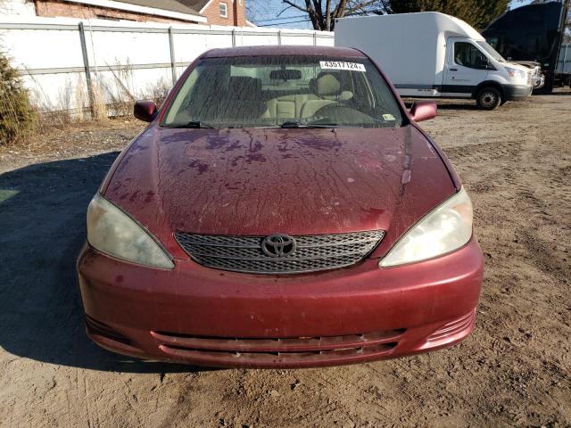 4T1BE32K03U253676 - 2003 TOYOTA CAMRY LE MAROON photo 5