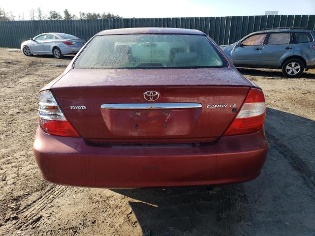 4T1BE32K03U253676 - 2003 TOYOTA CAMRY LE MAROON photo 6