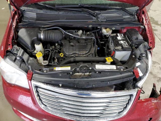 2C4RC1CG1CR386905 - 2012 CHRYSLER TOWN & COU TOURING L BURGUNDY photo 12