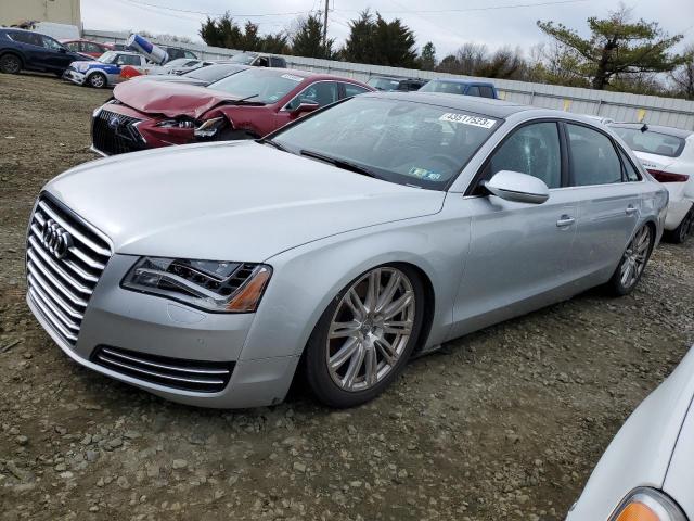 WAURGAFD0DN015901 - 2013 AUDI A8 L QUATTRO SILVER photo 1