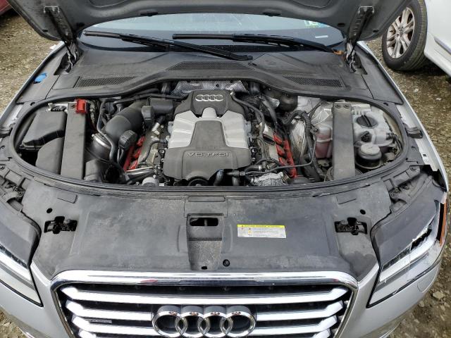 WAURGAFD0DN015901 - 2013 AUDI A8 L QUATTRO SILVER photo 11