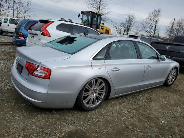 WAURGAFD0DN015901 - 2013 AUDI A8 L QUATTRO SILVER photo 3