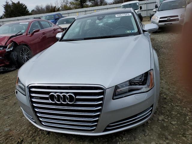 WAURGAFD0DN015901 - 2013 AUDI A8 L QUATTRO SILVER photo 5