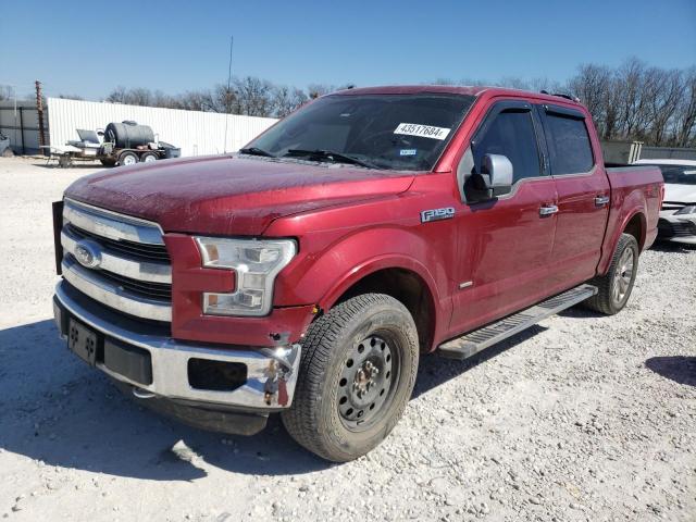 1FTEW1EG0GKD09952 - 2016 FORD F150 SUPERCREW RED photo 1